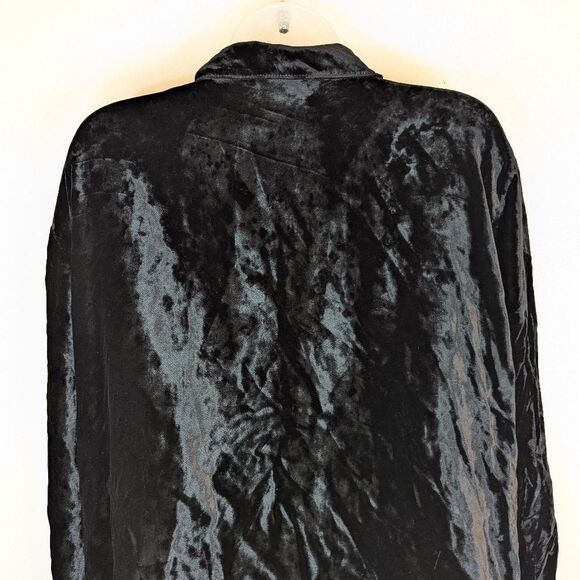 Allen Allen USA Whimsigoth Witchy Feminine Dark Academia Button Down Top L - Picture 7 of 9